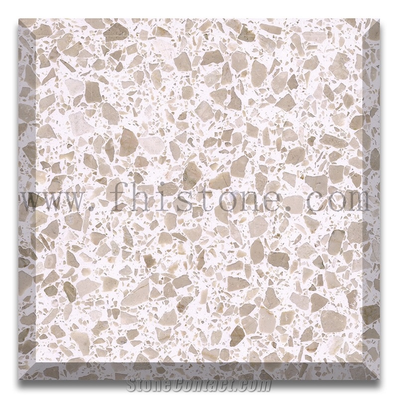 Botticino Terrazzo Crema Terrazzo Floor Marble Pattern