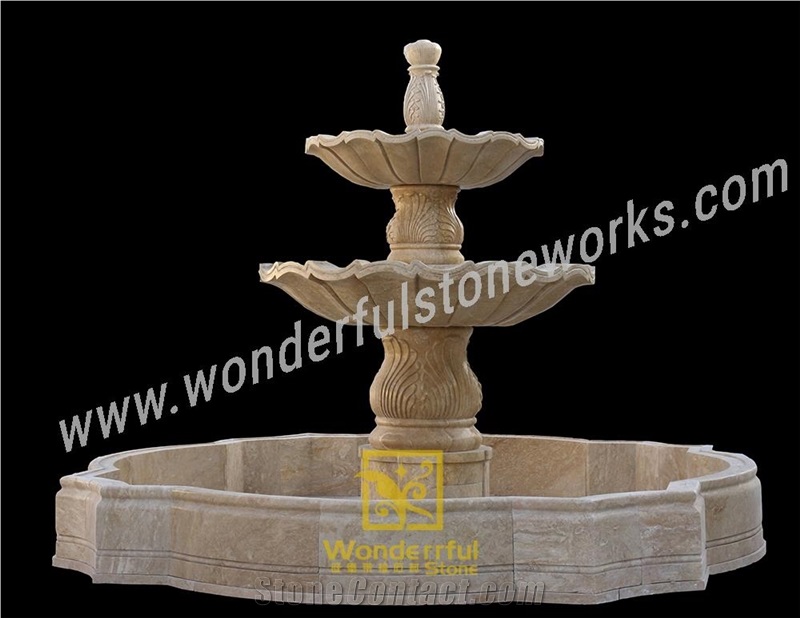 Outdoor Stone Water Feature, Landscaping Fountain