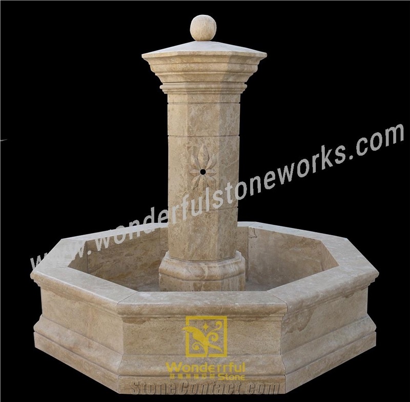 Outdoor Stone Water Feature, Landscaping Fountain