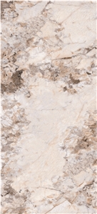 800*2000MM GLOSSY BAIKAL WHITE PORCELAIN SLAB