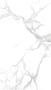800*2000MM GLOSSY BENTLEY WHITE PORCELAIN SLAB