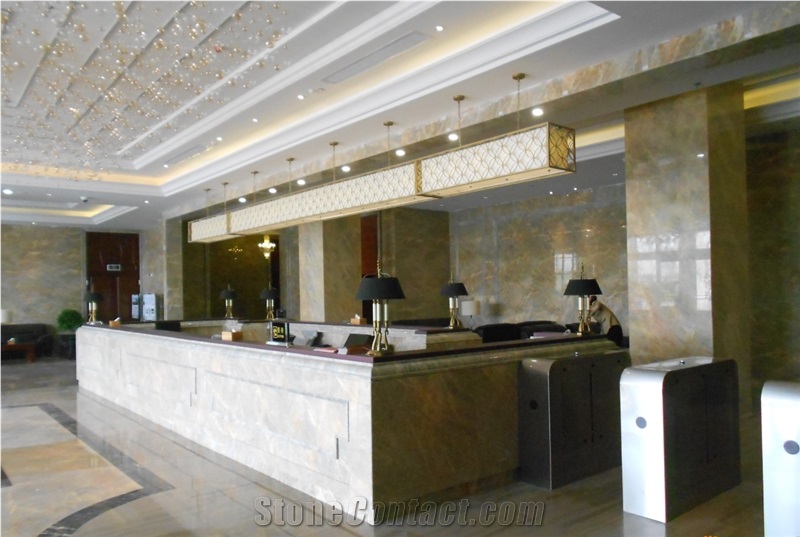 CHINA Neverland Ranch Grey Marble Polished For Hotel