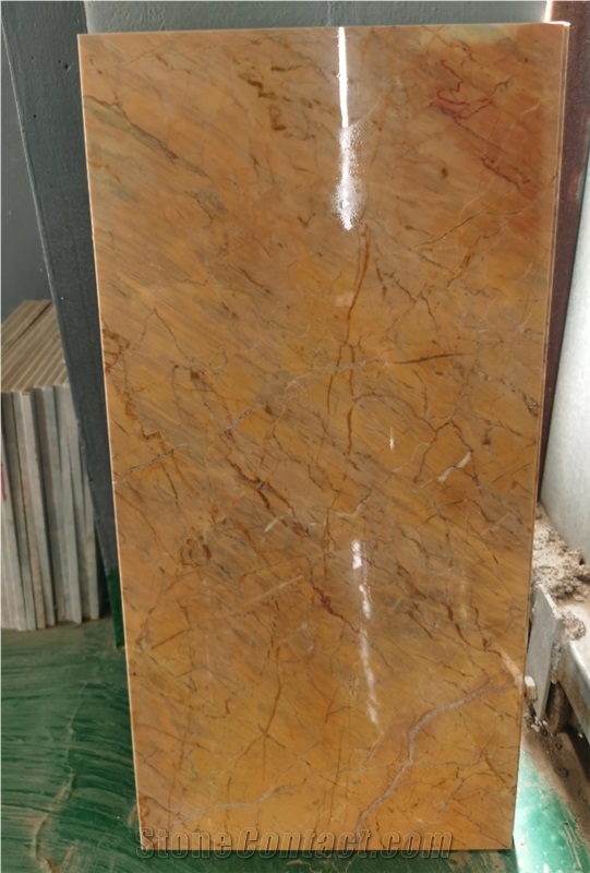 CHINA Neverland Ranch Grey Yellow Marble Polished Thin Tile