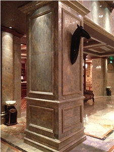 China RANKIN GREY Grey Marble Hotel Columns