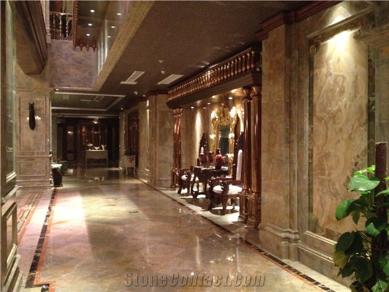 China RANKIN GREY Grey Marble Hotel Columns