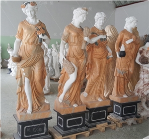 Four Season Fairy Marble Statue, Nature Stone Marble Statue