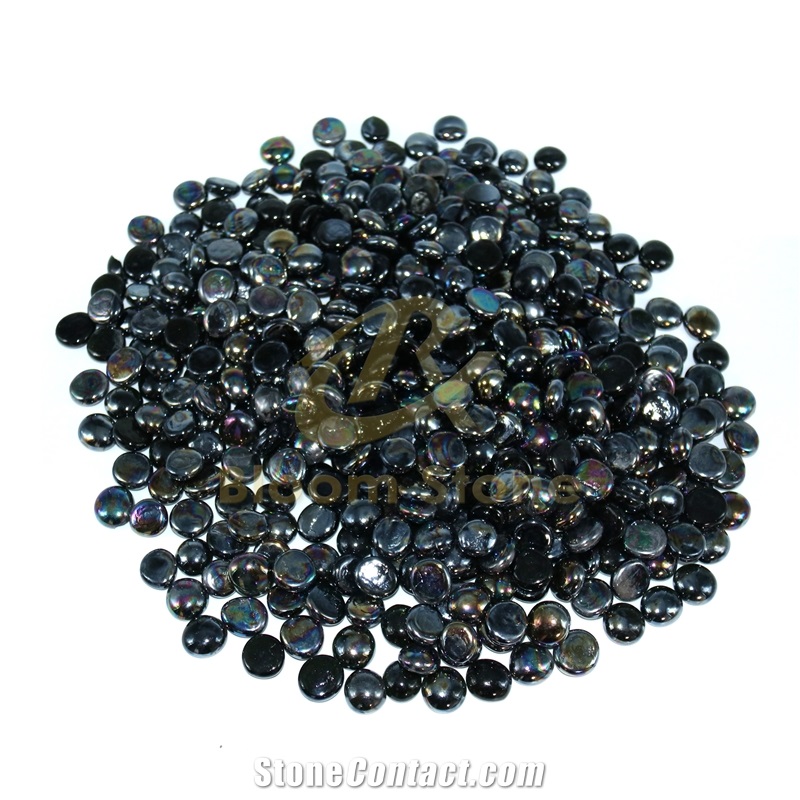 17-19Mm Flat Marble Vase Gems/Marbles/Beads For Vase Filler