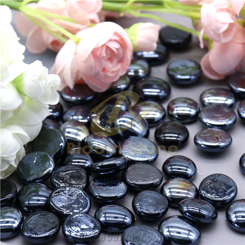 17-19Mm Flat Marble Vase Gems/Marbles/Beads For Vase Filler