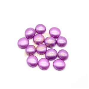 17-19Mm Purple Spray Colored Glass Beads Flat Glass Beads
