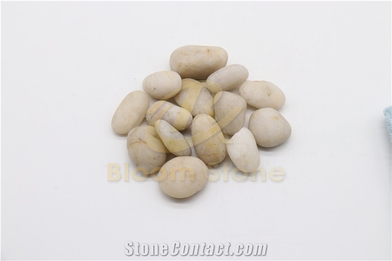 A Grade Polished White Pebble Stone For Landscaping