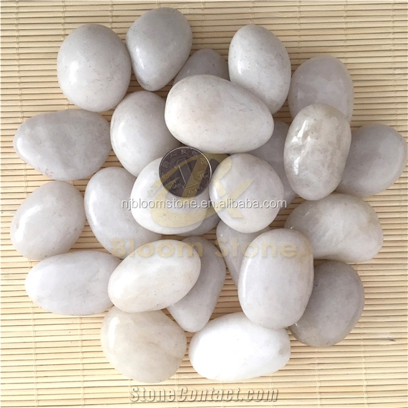 AAA Grade White High Polished Pebbles