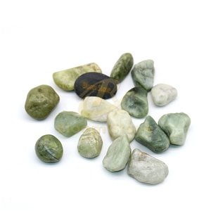 Hearth Natural Decorative Polished Jade Pebbles