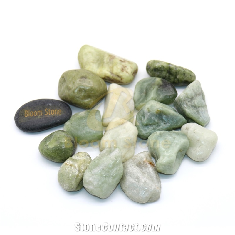 Hearth Natural Decorative Polished Jade Pebbles