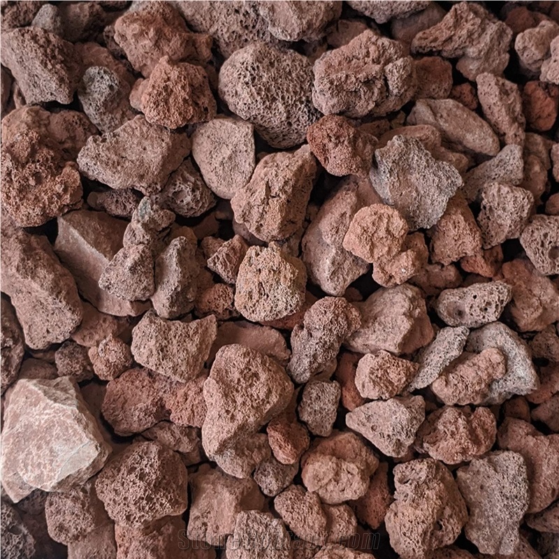 Naturel Red Lava Rock For Landscaping And Fire Pit
