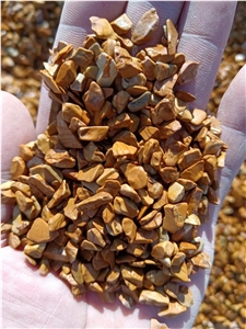 Yellow Tumbled Gravel For Landscaping