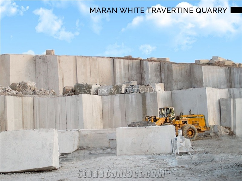 Maran White Travertine Quarry