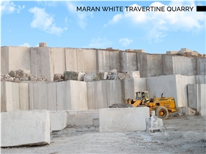 Maran White Travertine Quarry
