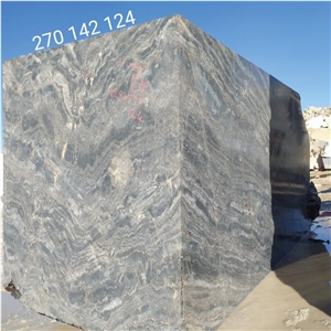 Black Golden River Marble Blocks