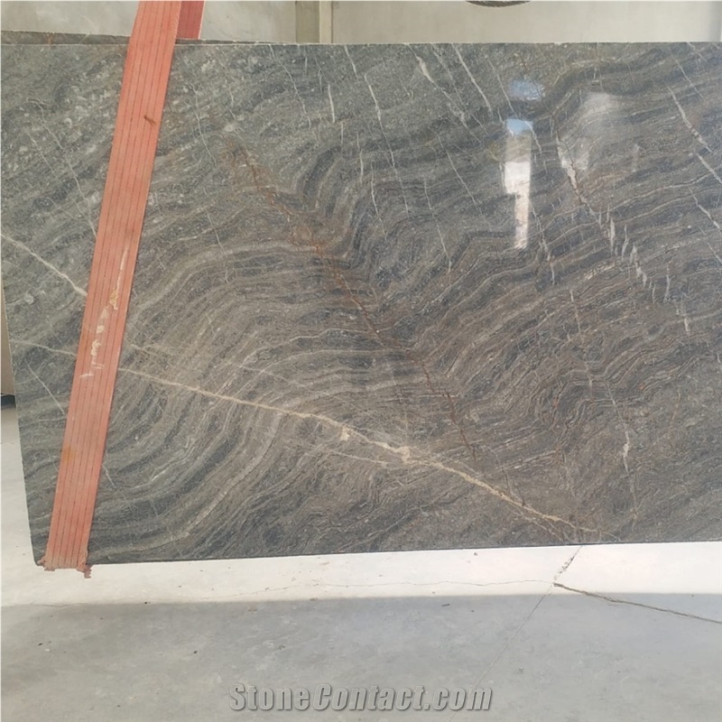 Wave Gray Marble Slabs, Tiles
