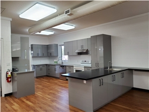 Black Quartz Kitchen Countertop