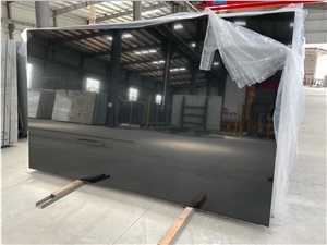 Absolute Black Granite Slabs, Polished