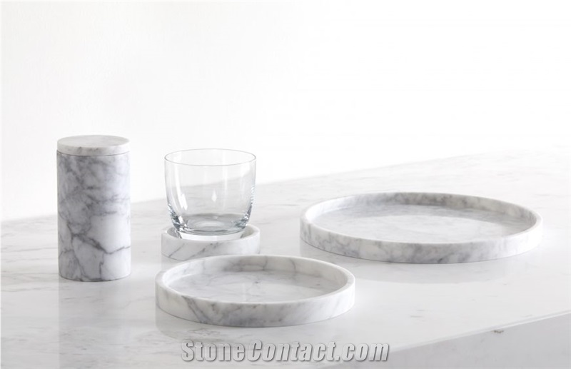 Bode Bianco Carrara White Marble Kitchen Accessories