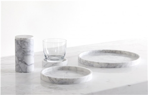 Bode Bianco Carrara White Marble Kitchen Accessories