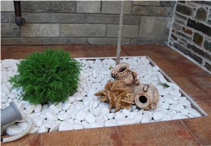 New- Thassos Snow White Pebble Stone