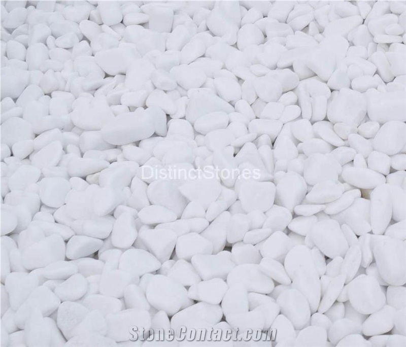 New Thassos Snow White Pebble Stone From United States StoneContact