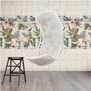 Angela Harris Dunmore Sonata Mural 8X8 Polished Ceramic Wall Tiles