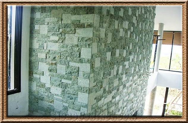 Sukabumi Green Stone Tiles- Green Sukabumi Stone Wall Tiles