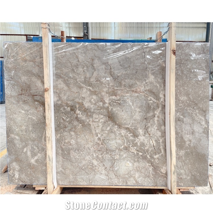 High Polished Atlantic Gray Marble Slab For Project