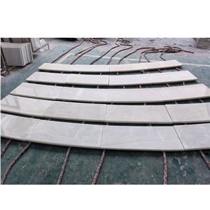 Wholesale Sichuan White Marble Bullnose Stpes And Risers