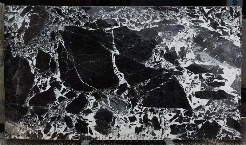 Napoleon Black Marble Slabs Bvlgari Black Marble Tiles