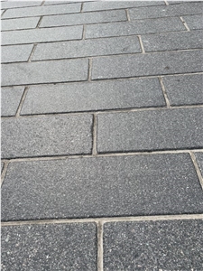 Chinese Green Porphyry Walkway Pavers Cobblestone
