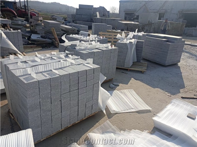 Grey Paving Stone Granite Cubes Cobblestone