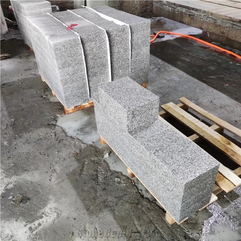 Grey Paving Stone Granite Cubes Cobblestone