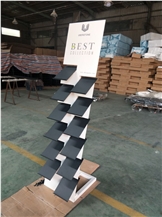 Floor Quartz Marble Display Rack For Marketing Tool