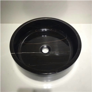 Nero St Laurent Marble Bathroom Washbasin