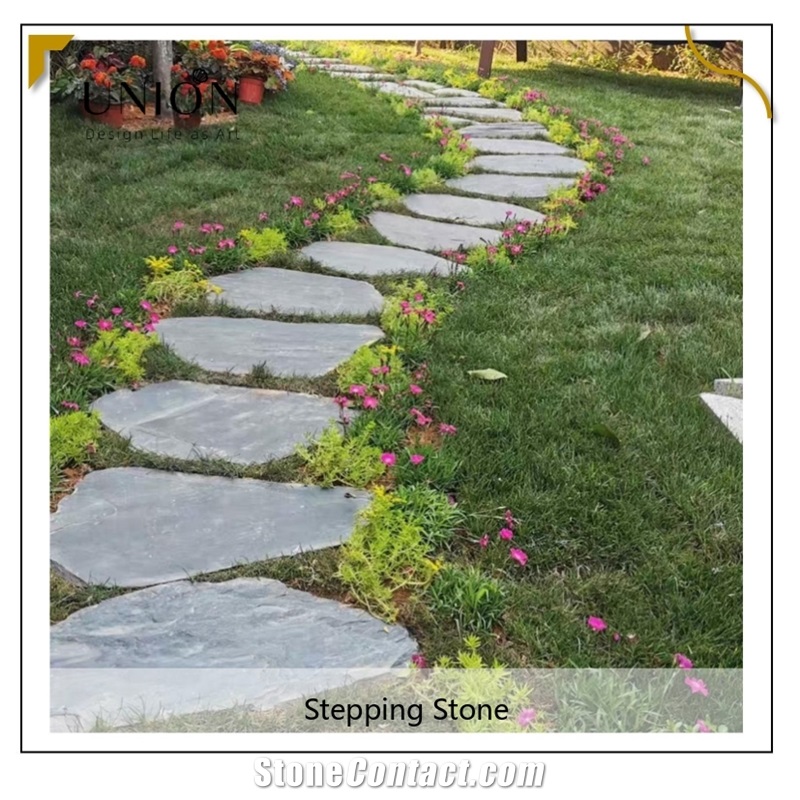 UNION DECO Garden Irregular Slate Landscaping Stepping Stone
