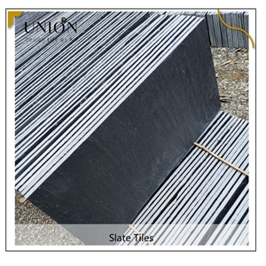 UNION DECO Natural Black Cube Slate Tile