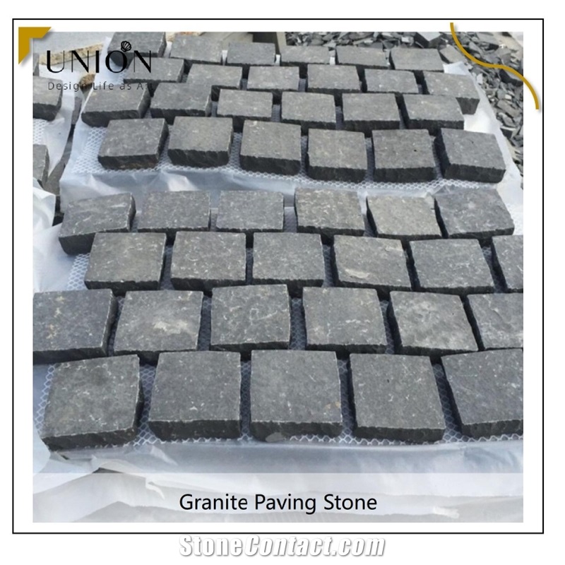 UNION DECO Natural Grey Cobble Stone Garden Sideway Paver