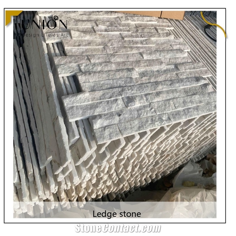 UNION DECO Natural Stone White Quartzite Tile Thin Stone Panel