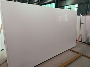 Pure White Artificial/Engineered  Quartz Slabs And Tiles