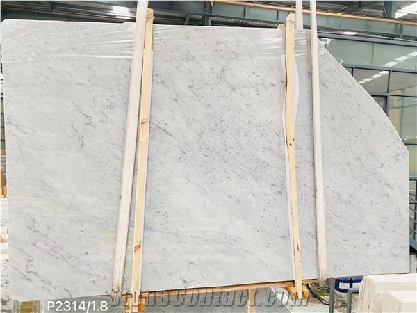 Bianco Carrara White Marble Slabs Top A Grade