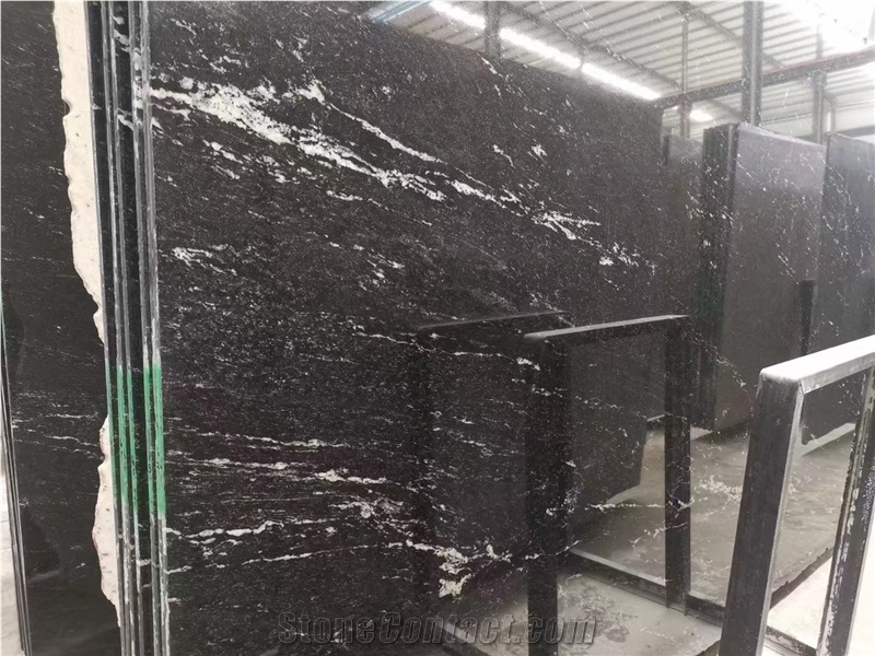 Brazil Nevada Black Granite Slabs Factory Price