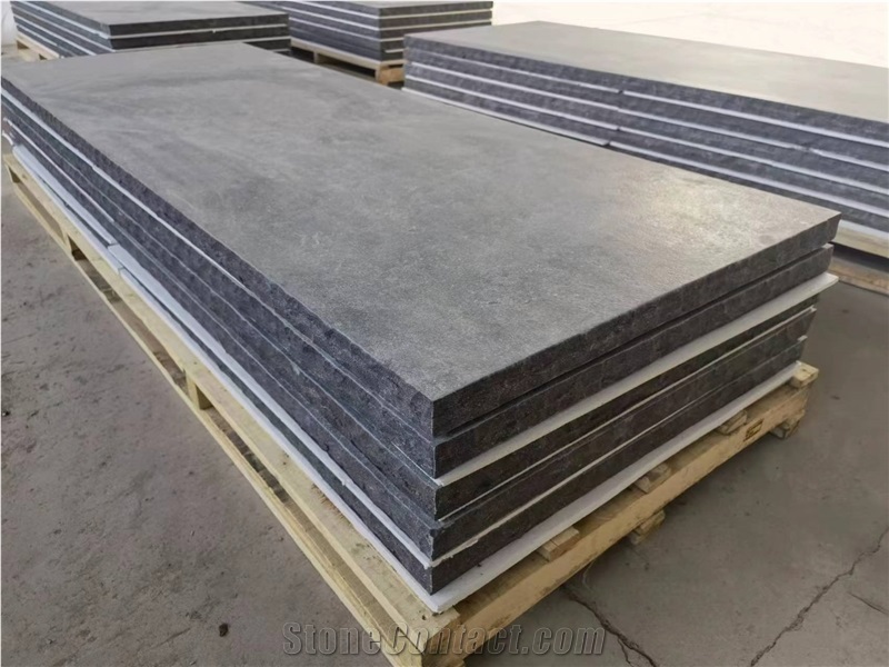 China Blue Limestone Graden Steps Natural Sides Block Steps