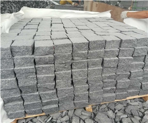 Cubes Cubic Stone Cobble Stone Split Black Paving