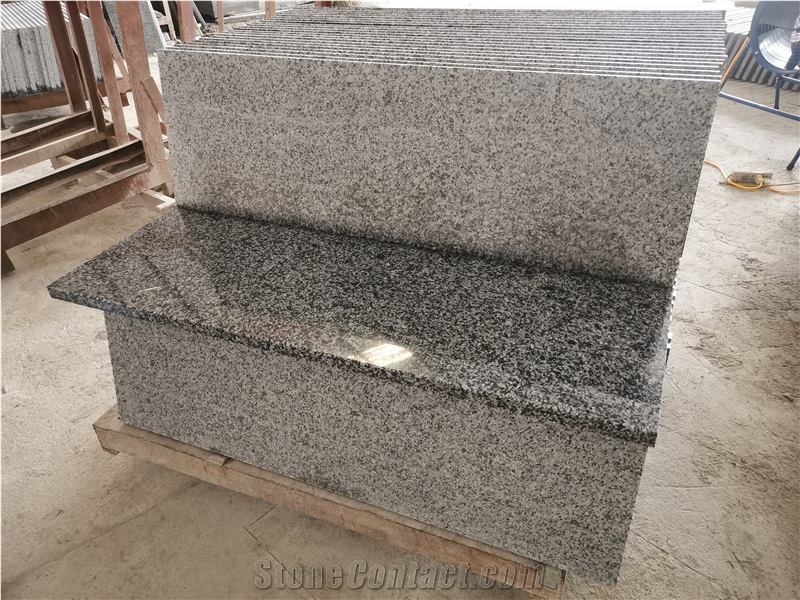 Dark Grey Granite Jiangxi G654 Big Flower Polished Steps