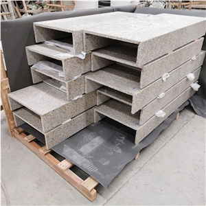 G682 Granite Swimming Drop Face Pool Deck Pavers